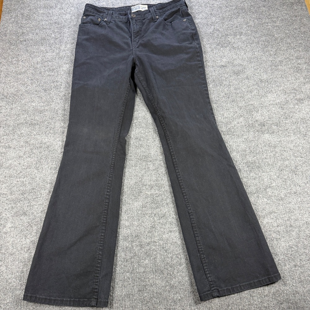 Signature Levi Strauss Bootcut Cotton Elastane Black Jeans Size 12 Long Normcore